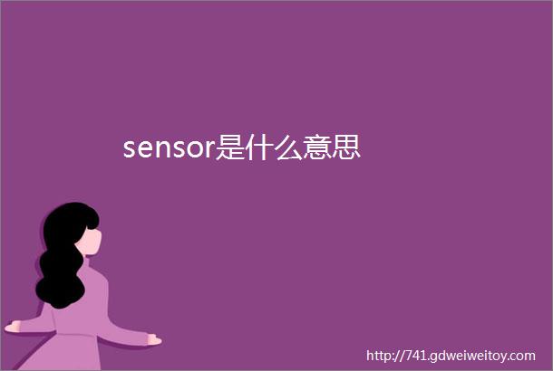 sensor是什么意思